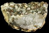 Pyrite On Calcite & Quartz - El Hammam Mine, Morocco #80362-1